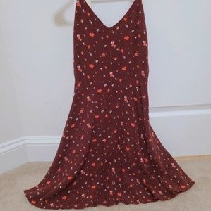{lightly used} GAP floral fit & flare mini dress
